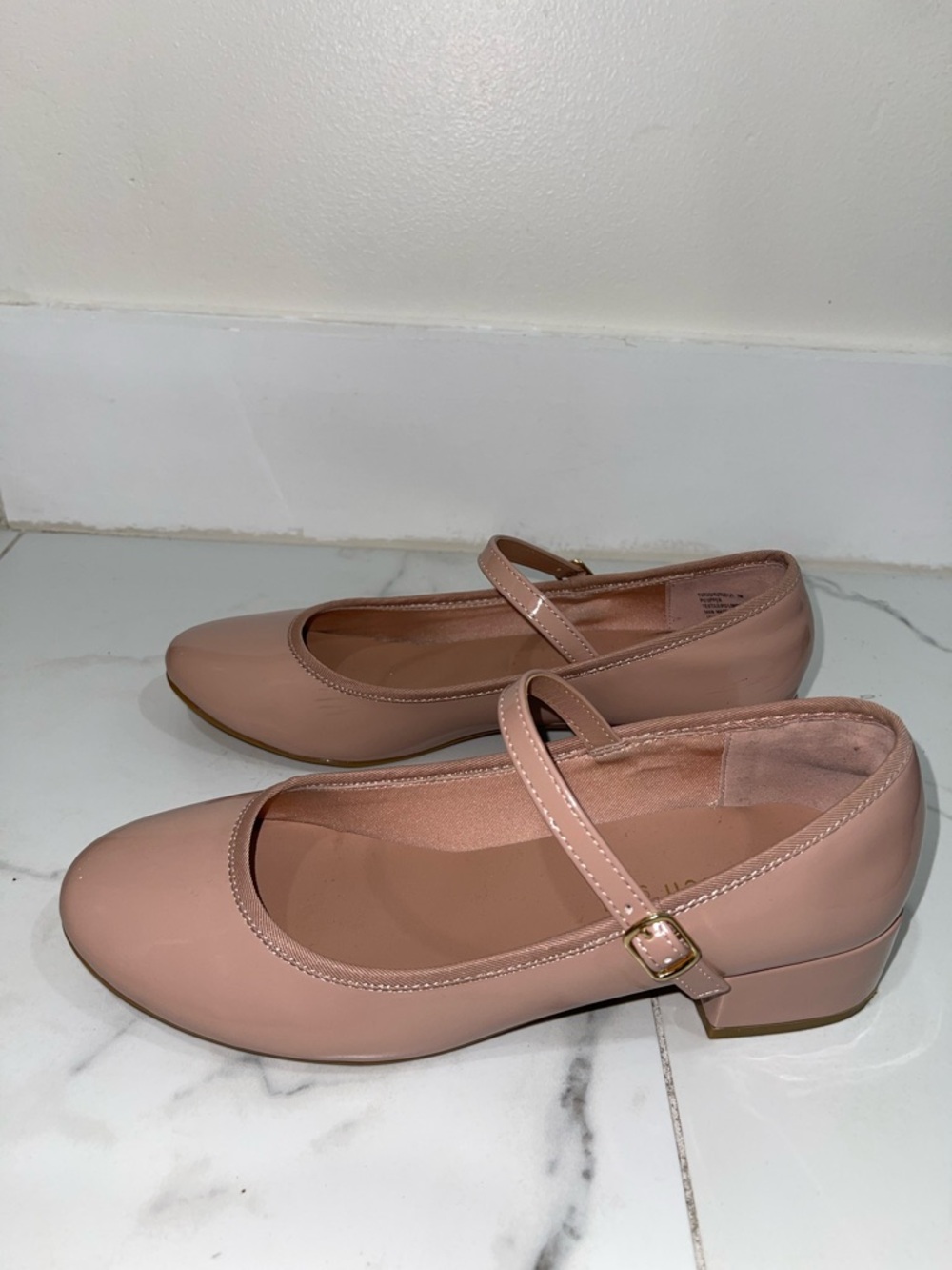 Madden Girl Blush Pink Mary Jane Low Heel Shoes